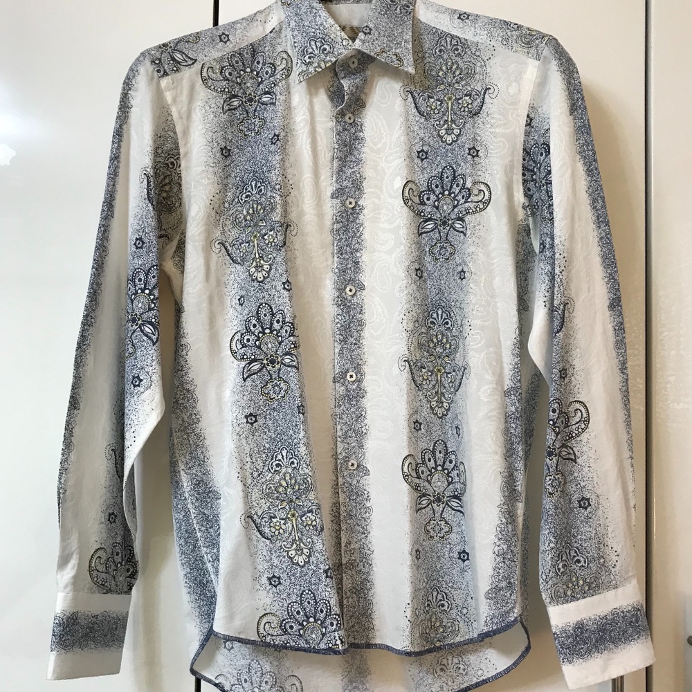 men's brandolini shirt size m long sleeve